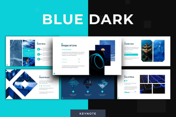 Blue Dark  - Keynote Template