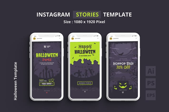 Halloween Instagram Stories Template
