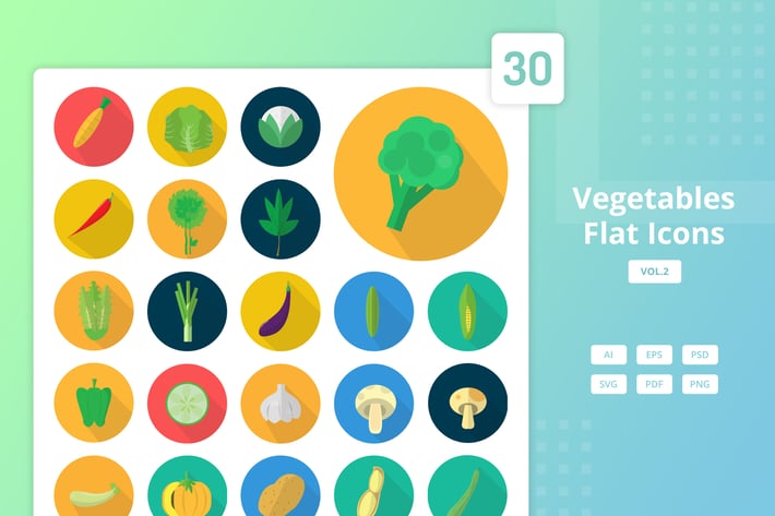 Vegetables - Flat Icons Vol.2