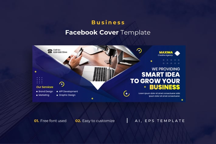 Business r36  Facebook Cover Template