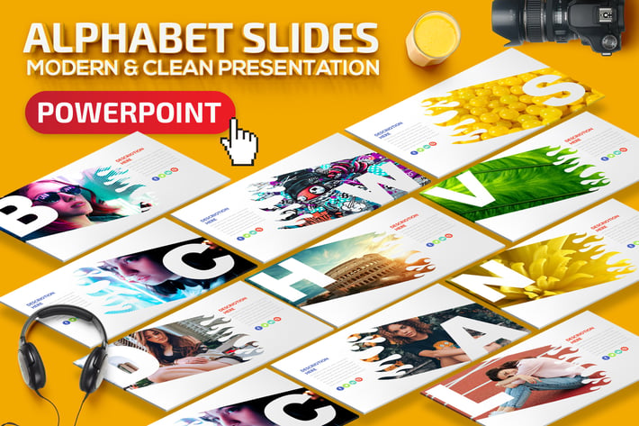 Alphabet Powerpoint Presentation Template