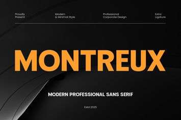 Montreux - Geometric Font