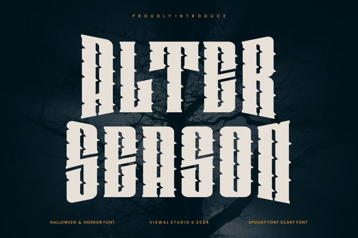Alter Season - Horror Font