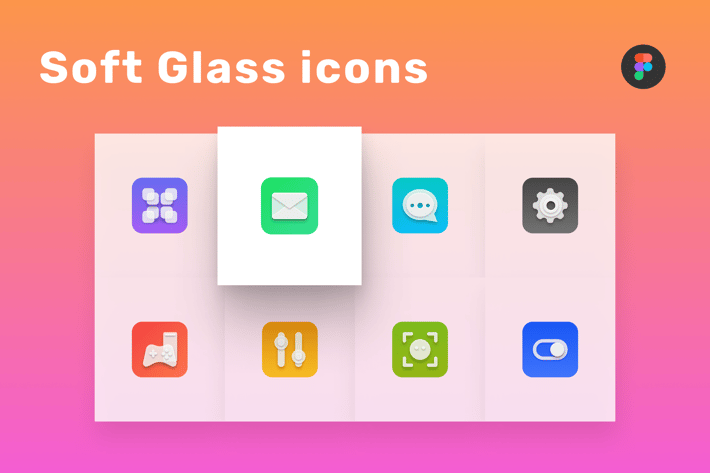 Soft Glass icons