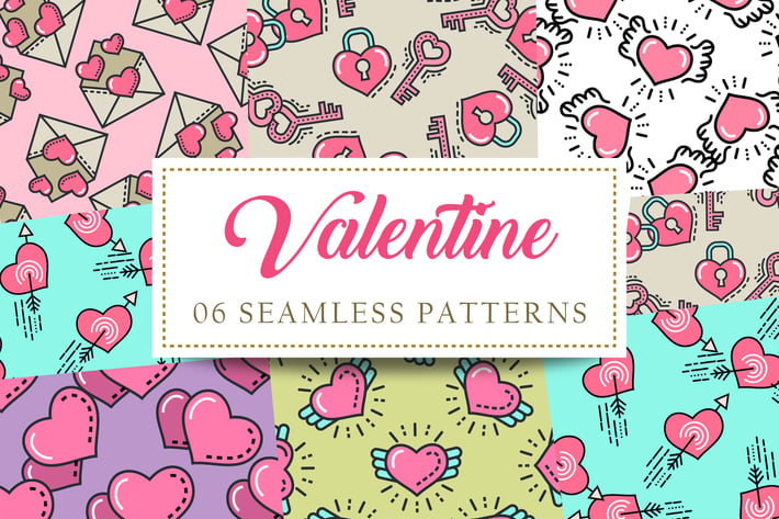 Valentine Seamless Patterns