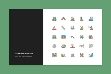 Adventure Icons - Color Style