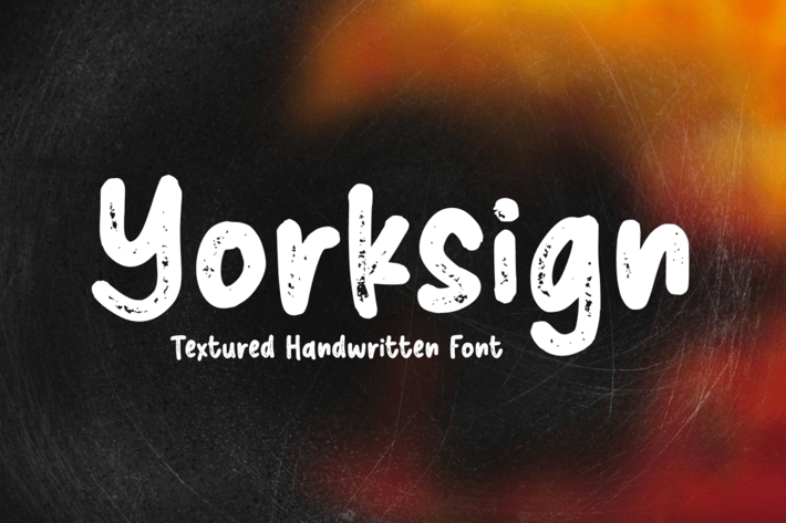Yorksign - Textured Font