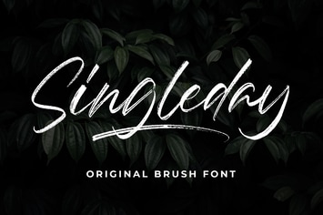 Singleday - Brush Font