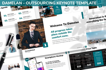 Damelan - Outsourcing Keynote Template