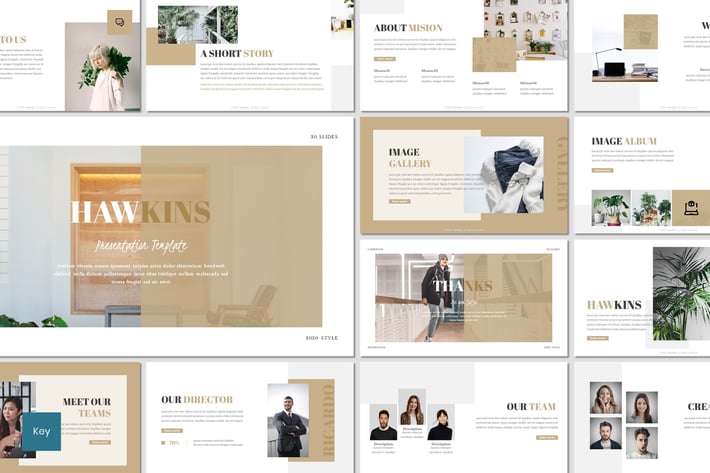 Hawkins - Lookbook Keynote Template