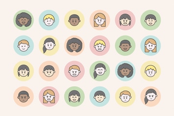 Persona Face Avatar Icons - Volume 01