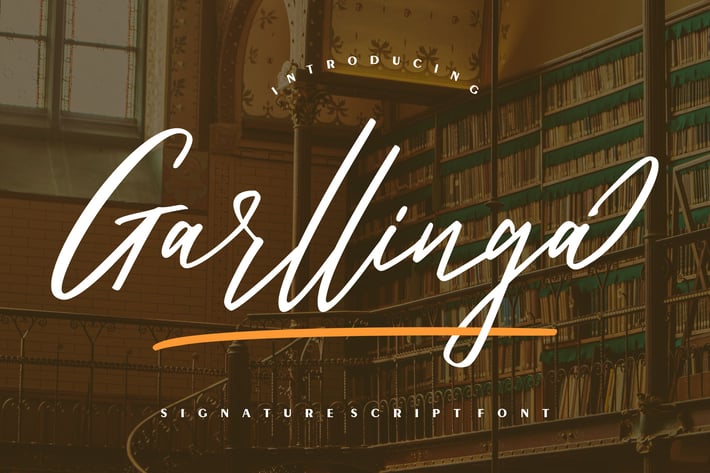 Garllinga | Signature Script Font
