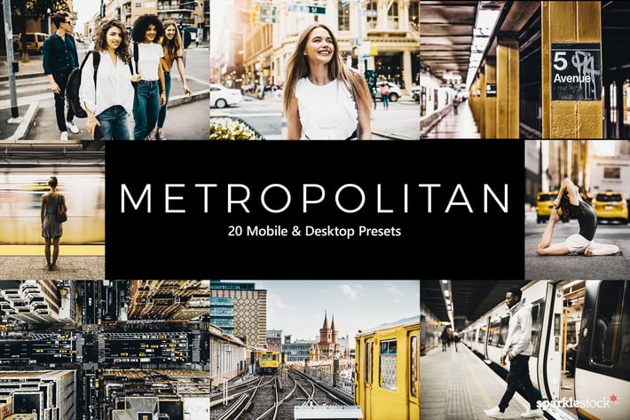 20 Metropolitan Lightroom Presets & LUTs