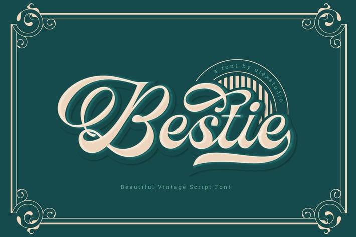 Bestie - Vintage Script