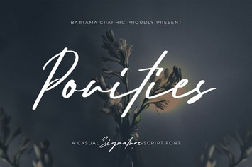 Pouities - Casual Script Font