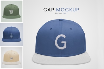 Cute cap mockup design