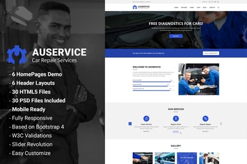 Auservice - Auto Mechanic & Repair HTML Template