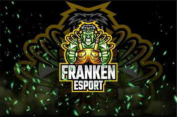 Frankenstein E-Sport and Sport Logo Template