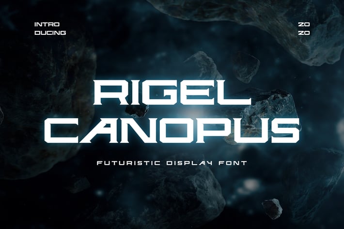 Rigel Canopus Futuristic Font