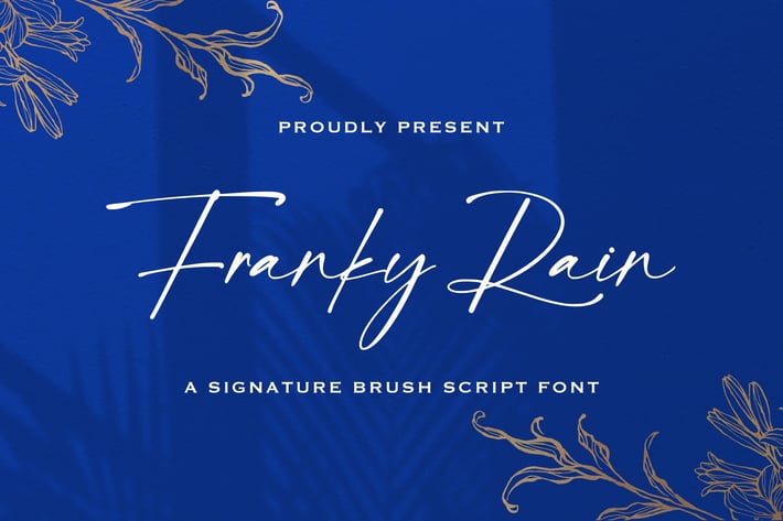 Franky Rain - Signature Script Font