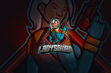 Lady Squad - Mascot & Esport Logo