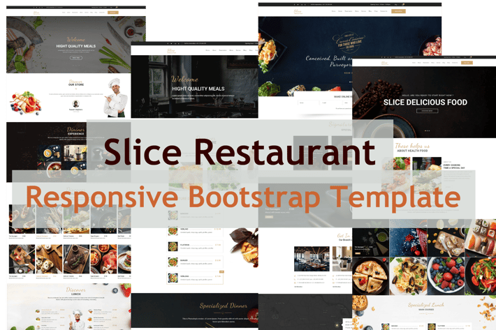 Slice Restaurant - Responsive Bootstrap Template