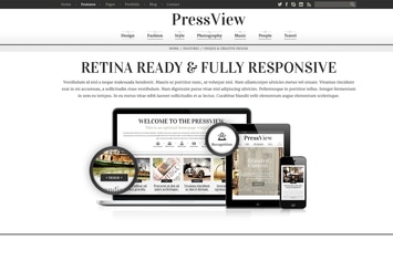 PressView Vintage and Stylish Magazine Template
