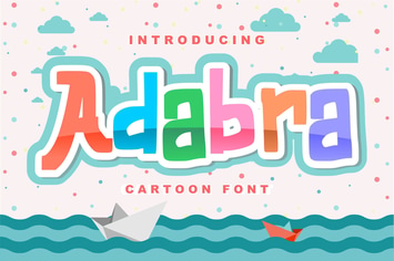 Adabra | Decorative Cartoon Font