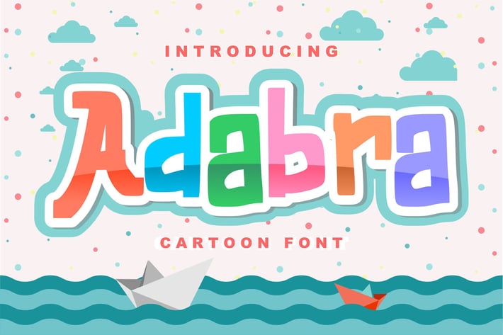 Adabra | Decorative Cartoon Font