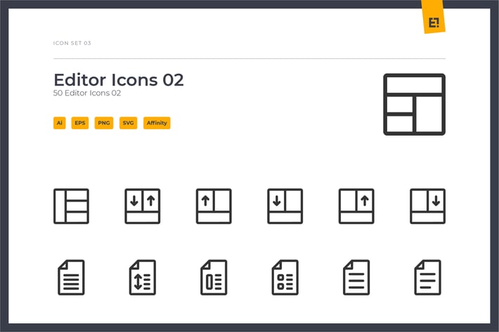 Icono - Editors Icon Set 02