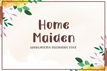 Home Maiden - Handwritten Decorative Font