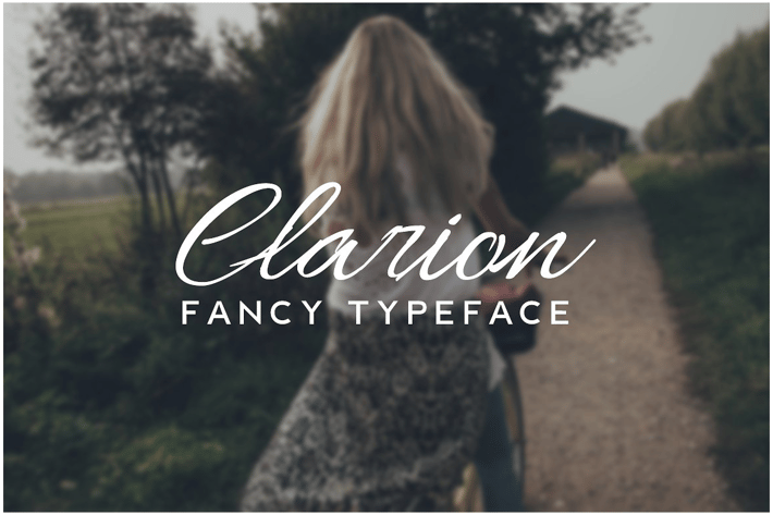 CLARION -  Fancy Handwriting / Decorative Typeface