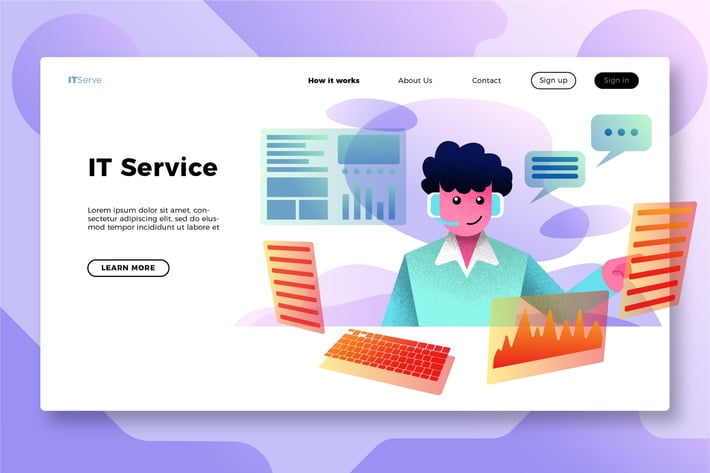 IT Services - Banner & Landing Page
