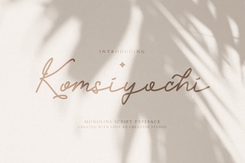 Komsiyochi Monoline Script