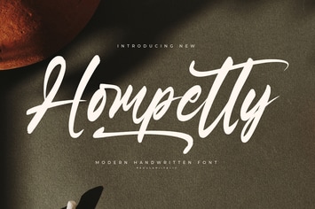Hompetty Modern Handwritten Font
