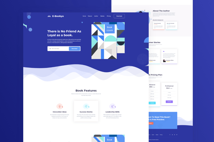 Ebookyo - Ebook Unbounce Landing Page Template