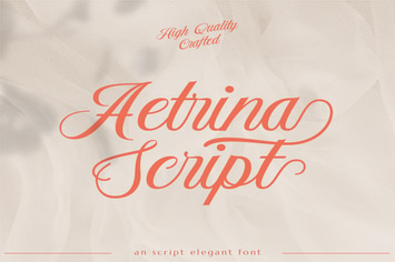 Aetrina Elegant Display | Wedding Font