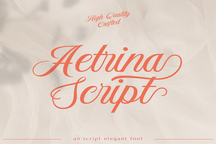 Aetrina Elegant Display | Wedding Font