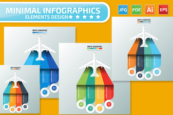 Airplane Infographics Design