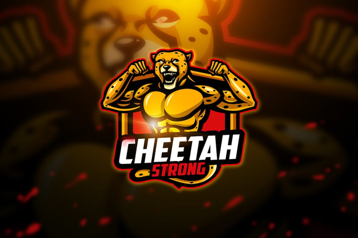Cheetah strong - Mascot & Esport Logo
