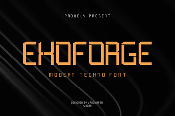 Exoforge Modern Techno Font