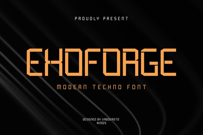 Exoforge Modern Techno Font