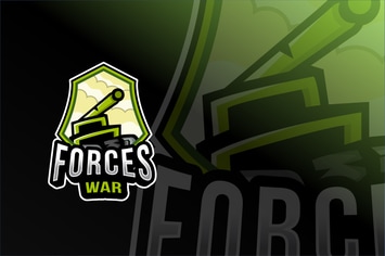 Forces War Esport Logo Template