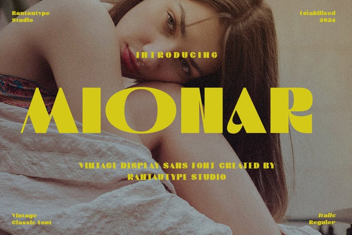 Mionar Vintage Bold Sans Font