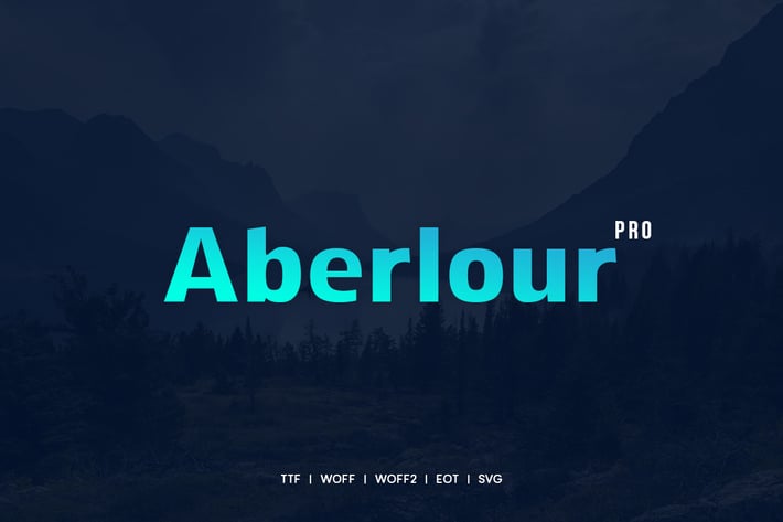Aberlour - Modern Typeface + WebFonts
