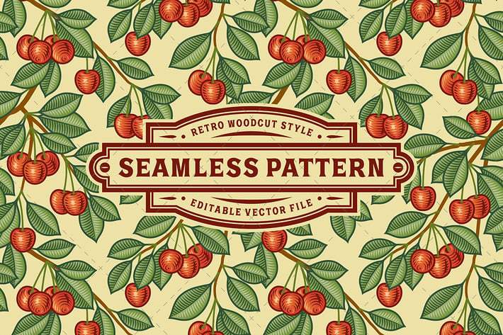 Seamless Cherry Pattern