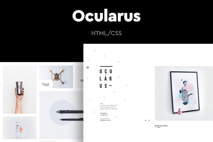 Ocularus - Minimal Photography HTML Template