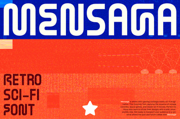 Mensaga - Retro Sci-fi Fonts