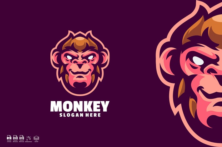 Monkey Logo Template
