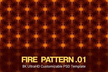8K UltraHD Seamless Fire Pattern Background